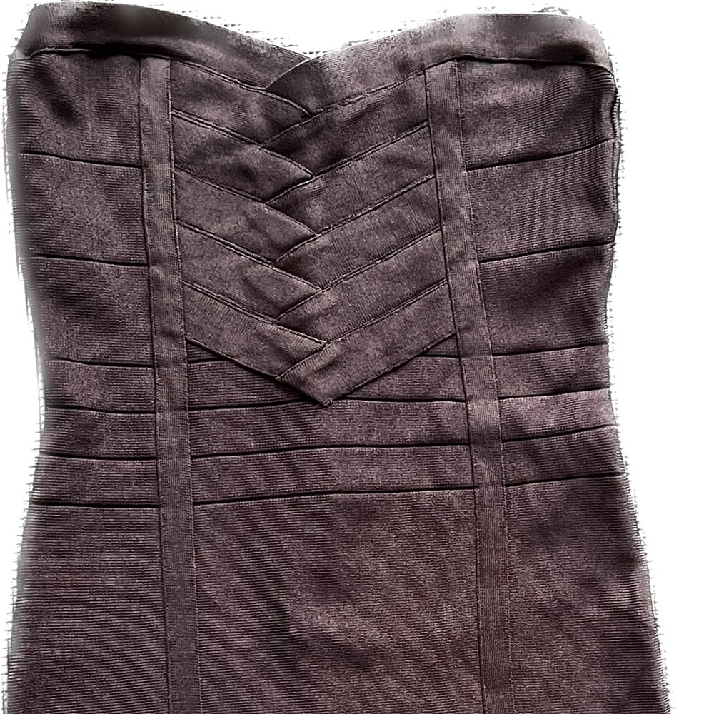 Bebe Sleeveless Purple Bandage Dress, Size S